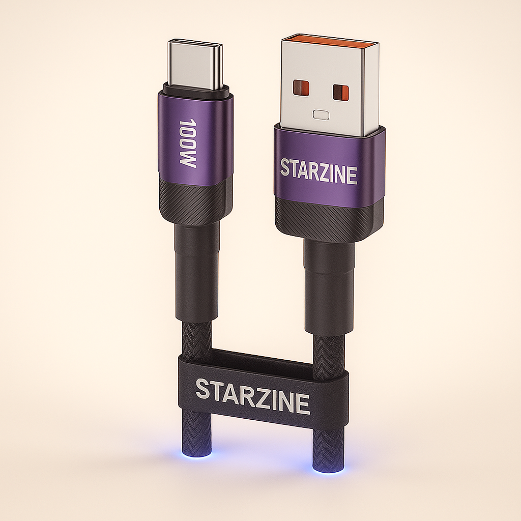 The PowerFlow 100W | Type-C Braided Charging Cable